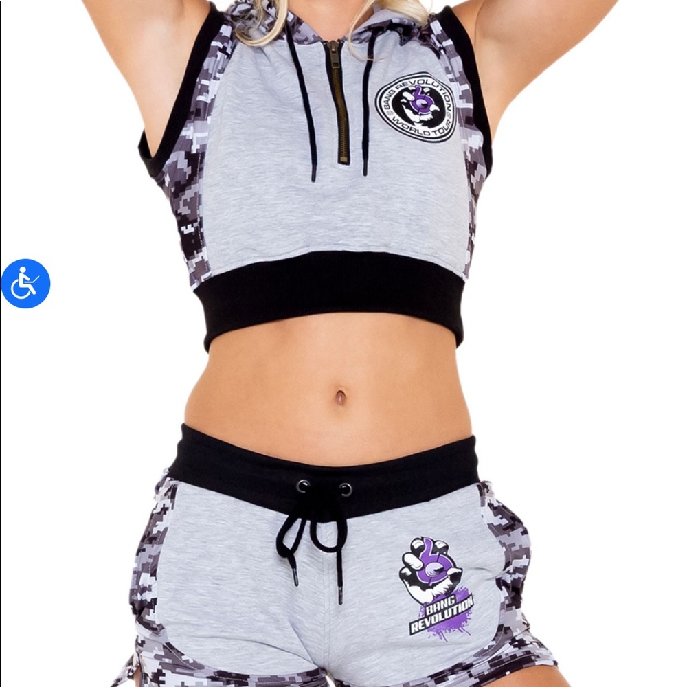 Bang Energy Crop Hoody & Short Set